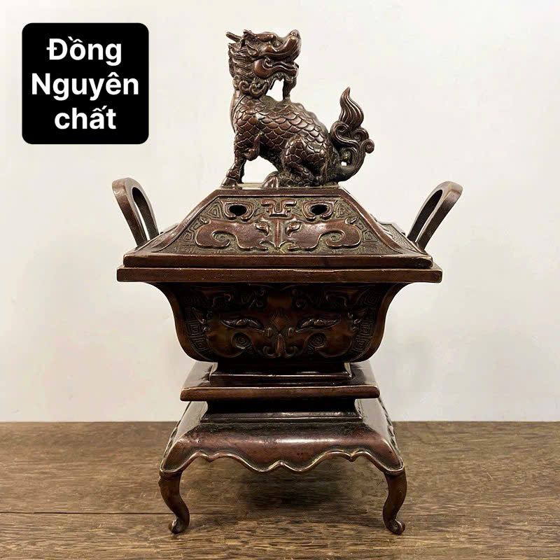 Lò đốt hương bằng Đồng nguyên chất