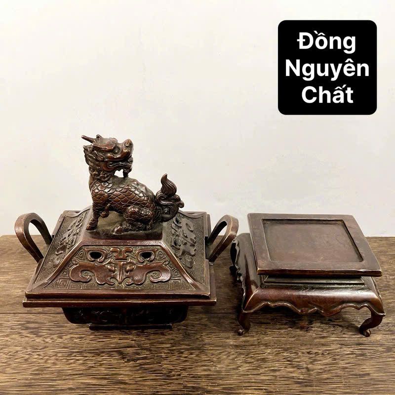 Lò đốt hương bằng Đồng nguyên chất