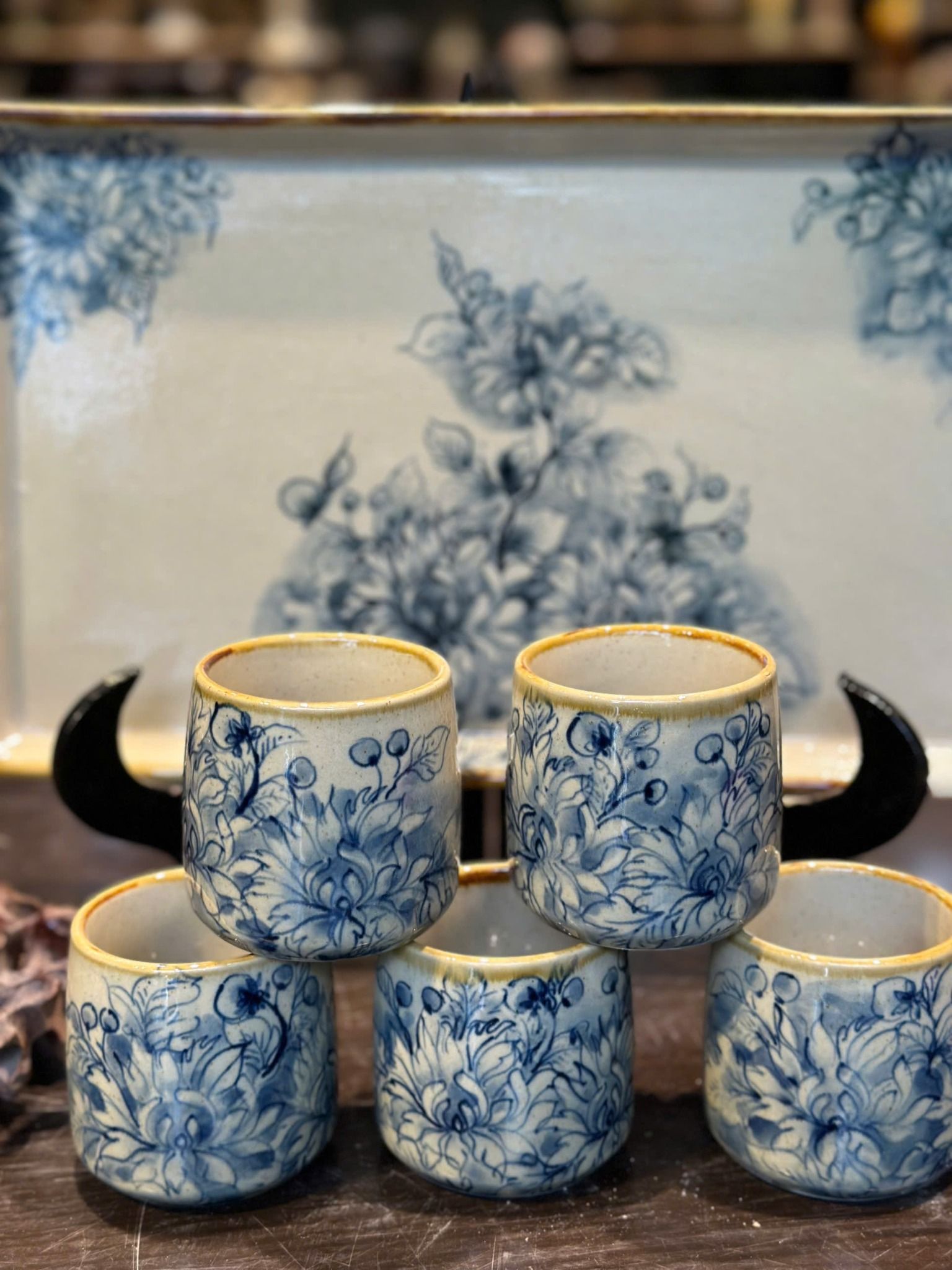 Bộ Trà Lipton Hoa Cúc Cổ