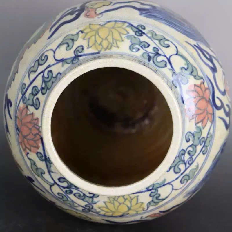 Bình hình rồng sứ