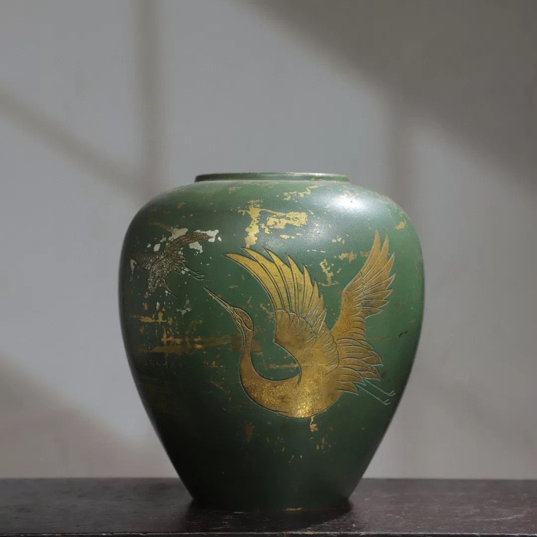 Bình hoa hạc đáy xanh
