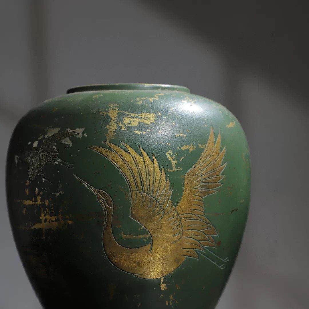Bình hoa hạc đáy xanh