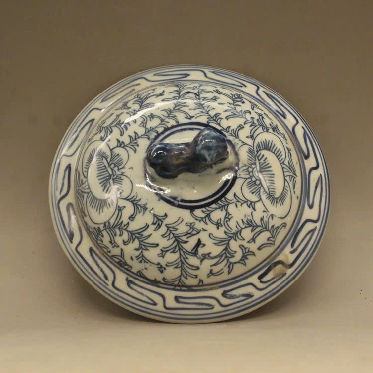 Bình cháo trắng xanh cổ