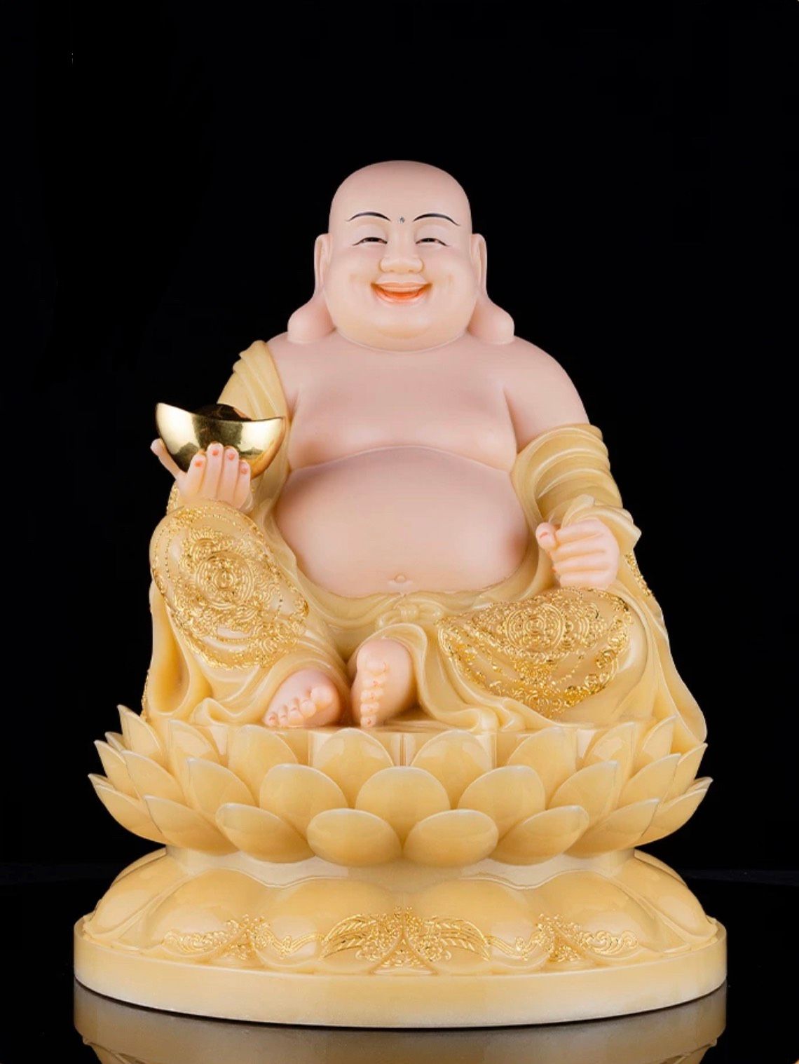 Tượng phật bụng to cười