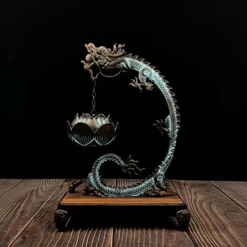 Lư hương treo đầu rồng