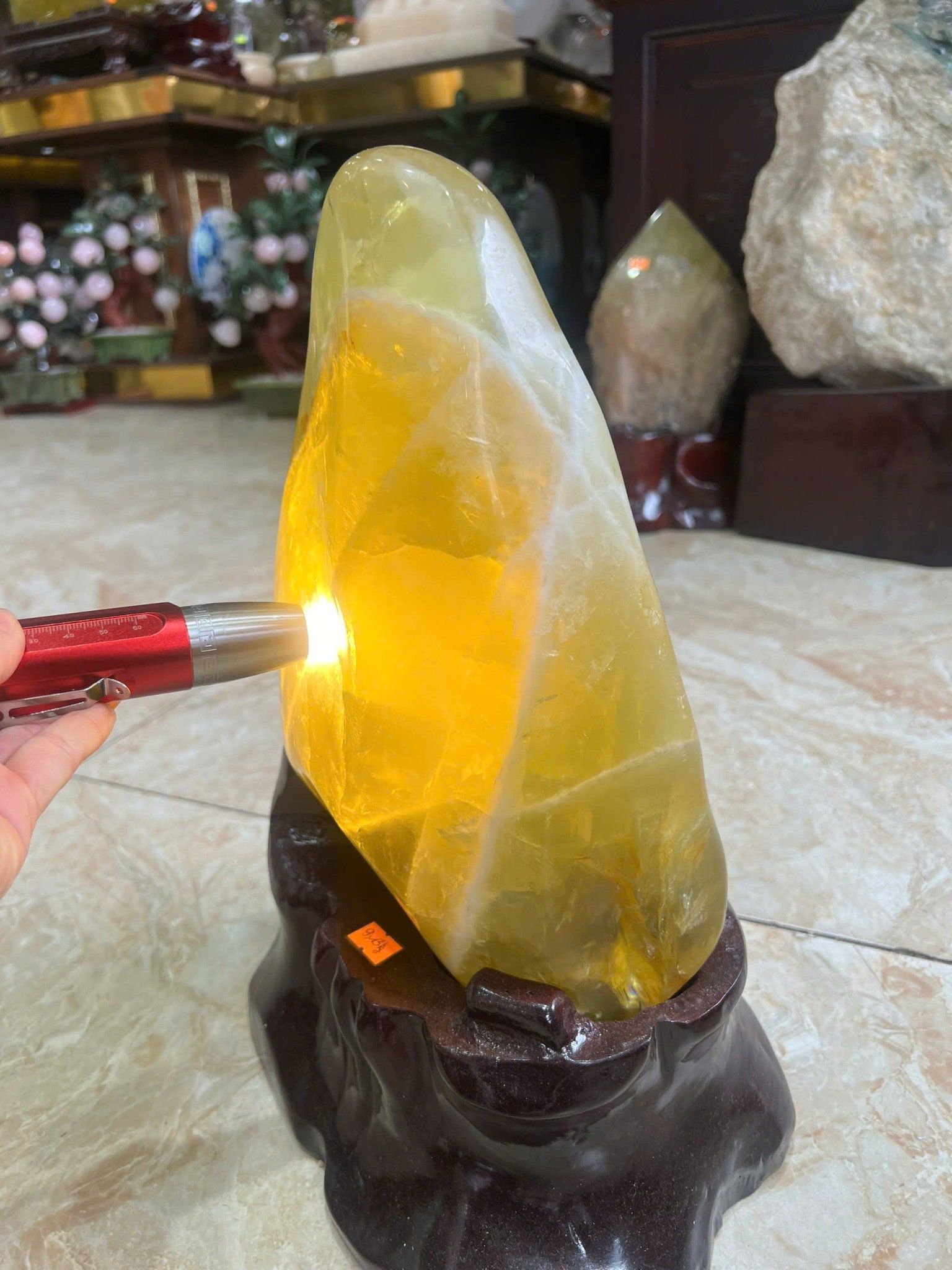 Núi Cảnh Thạch Anh Vàng