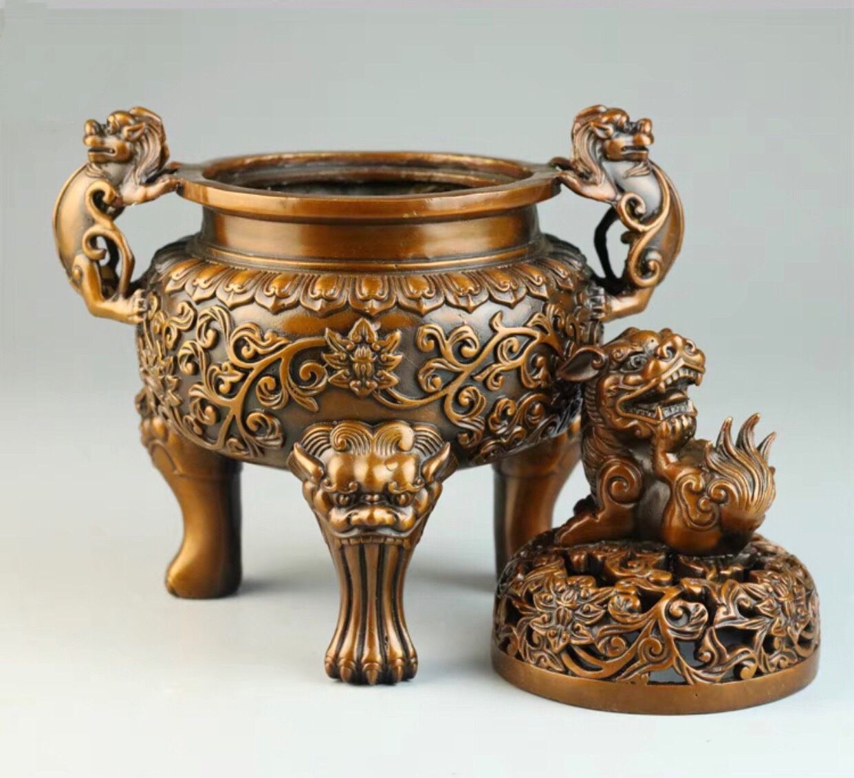 Lò Hương Liệu Bằng Đồng Thau
