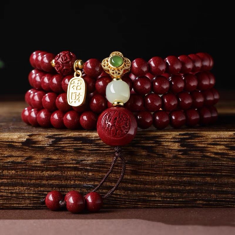 Vòng tay 108 cung hoàng đạo Cinnabar