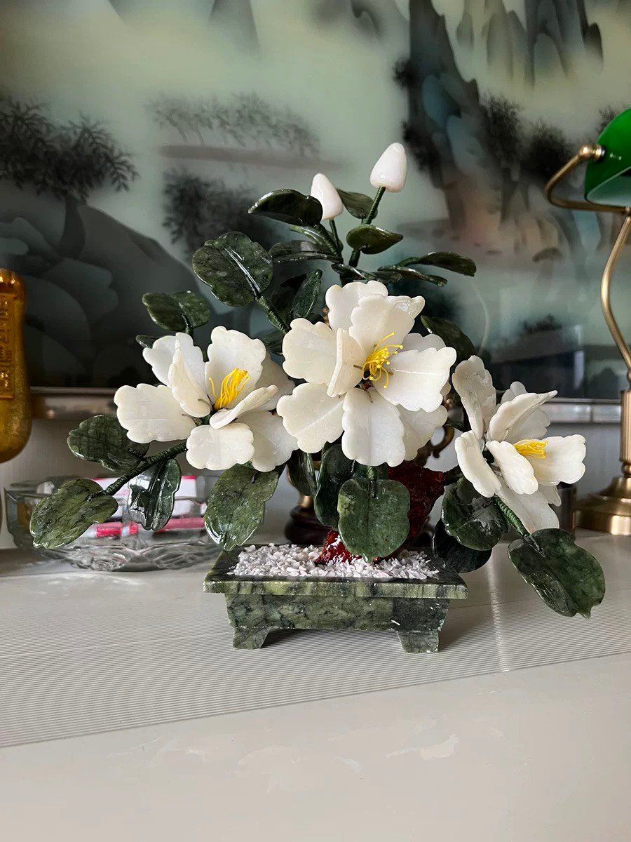 Chậu hoa mẫu đơn trang trí