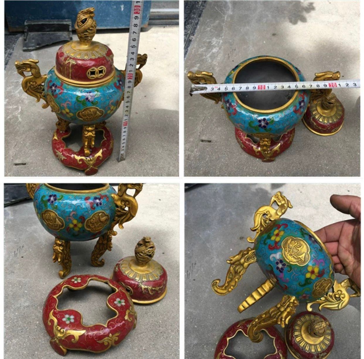 Lư hương rồng cổ