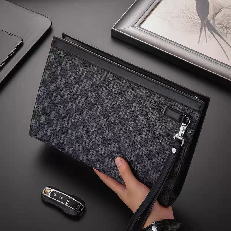 Túi clutch cầm tay nam doanh nhân cao cấp caro