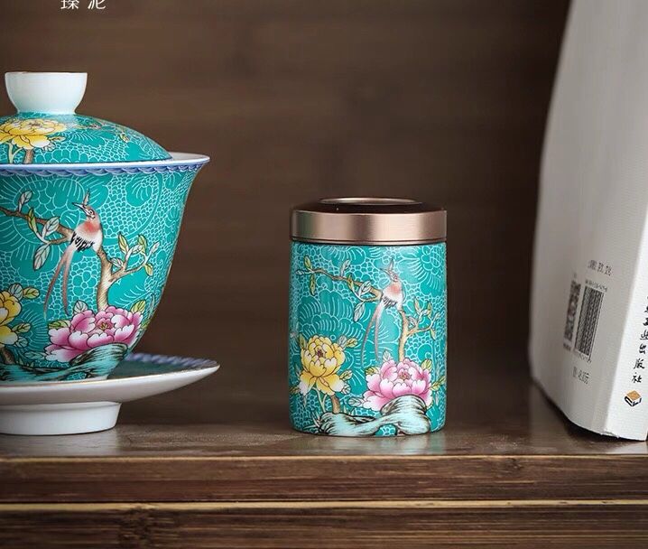 Lon trà tráng men cao cấp