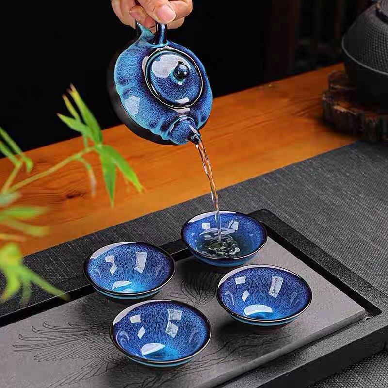 Hộp quà tặng bộ ấm trà gốm cao cấp