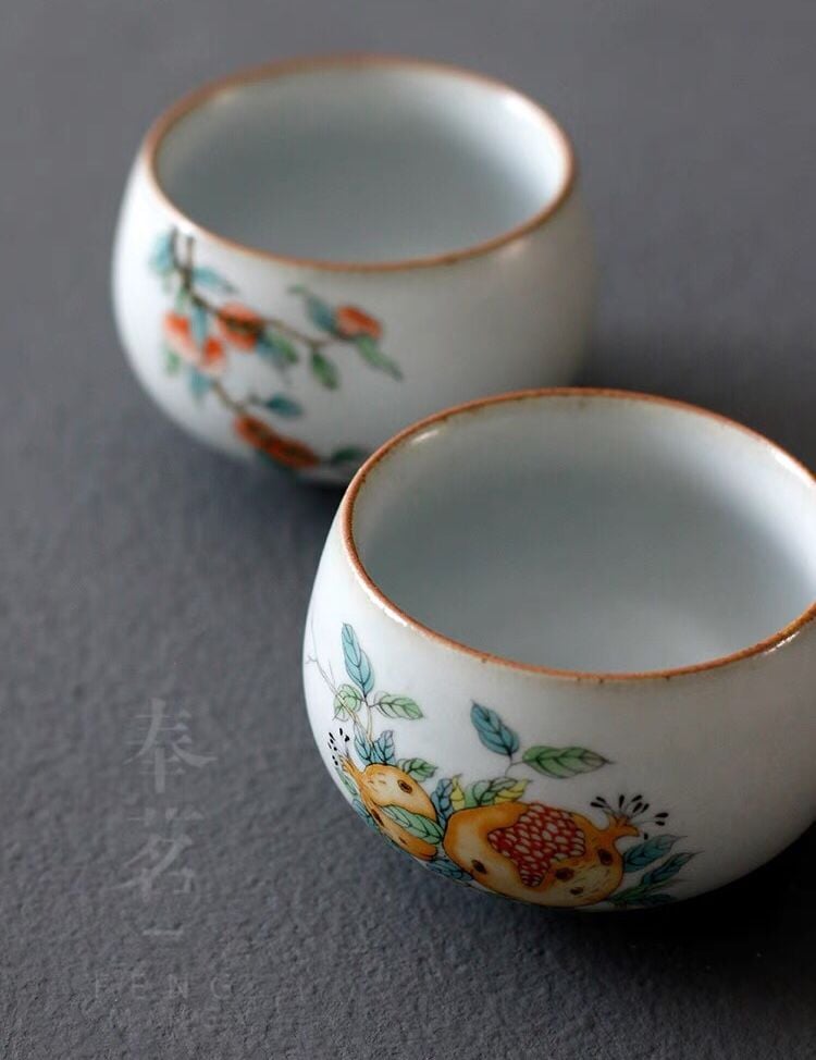 Bộ tách trà gốm cao cấp