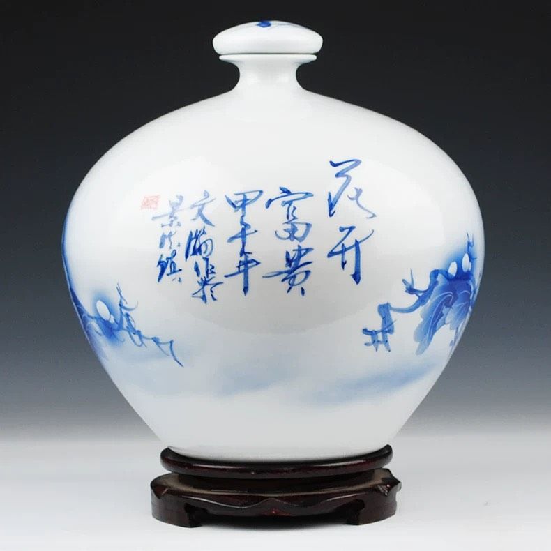 Bình rượu hoa nở