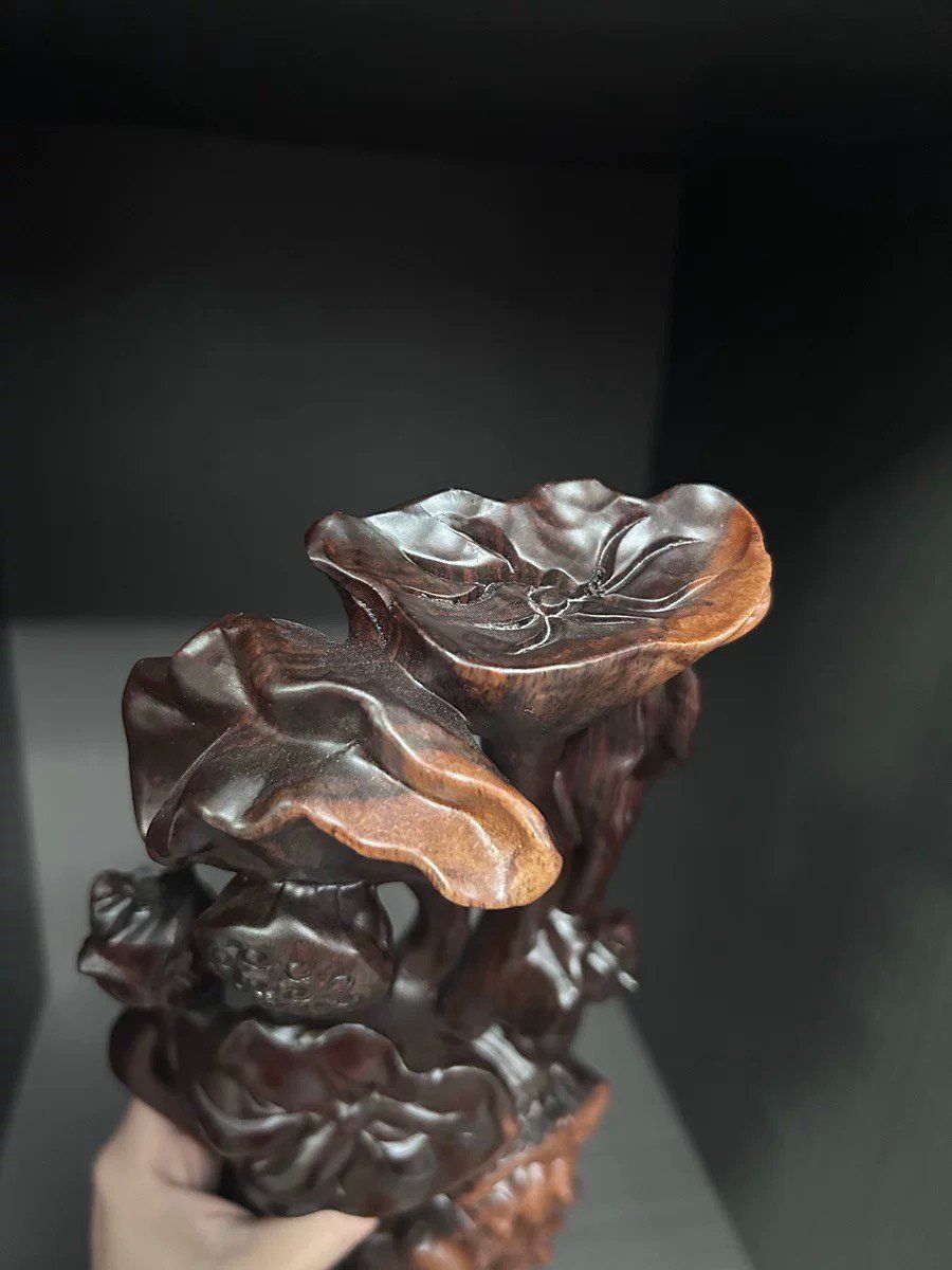Đài hoa sen Chất liệu gỗ