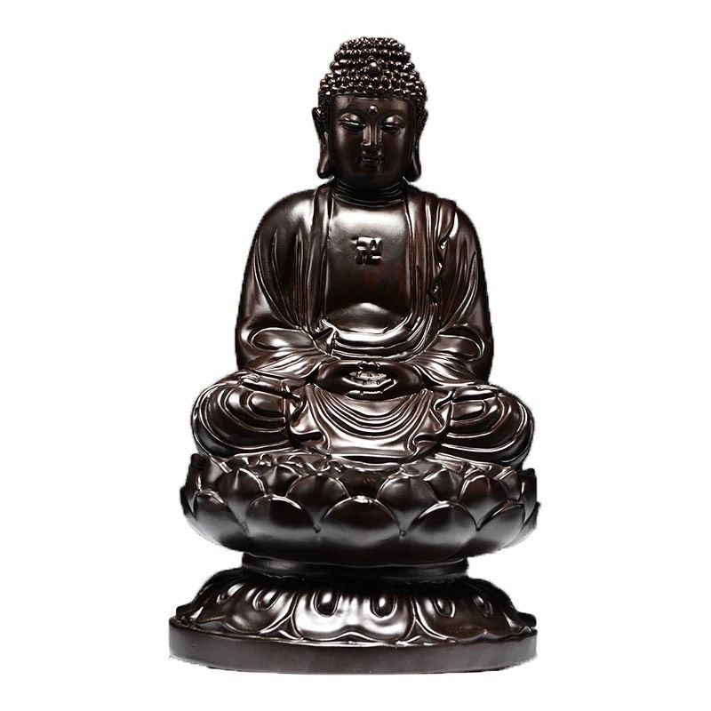 Tượng Phật Tổ Như Lai Chất liệu gỗ mun