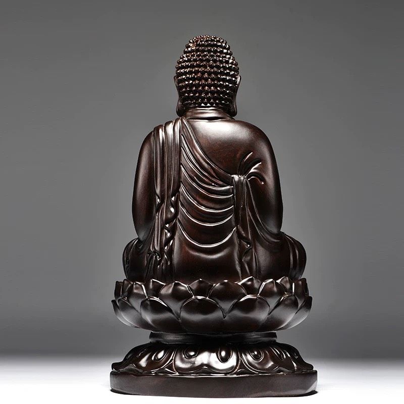Tượng Phật Tổ Như Lai Chất liệu gỗ mun