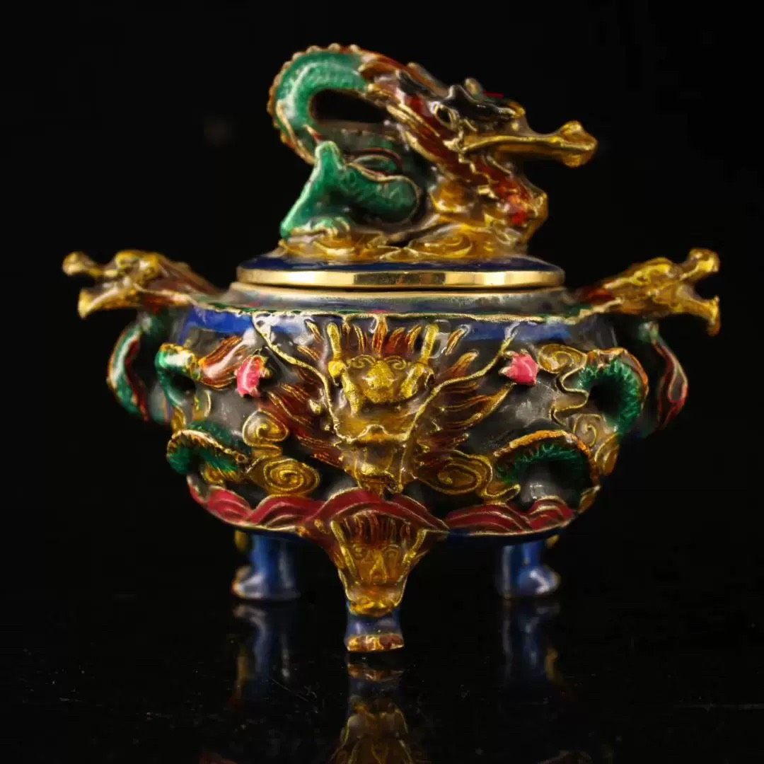 Lư hương rồng cổ trang trí
