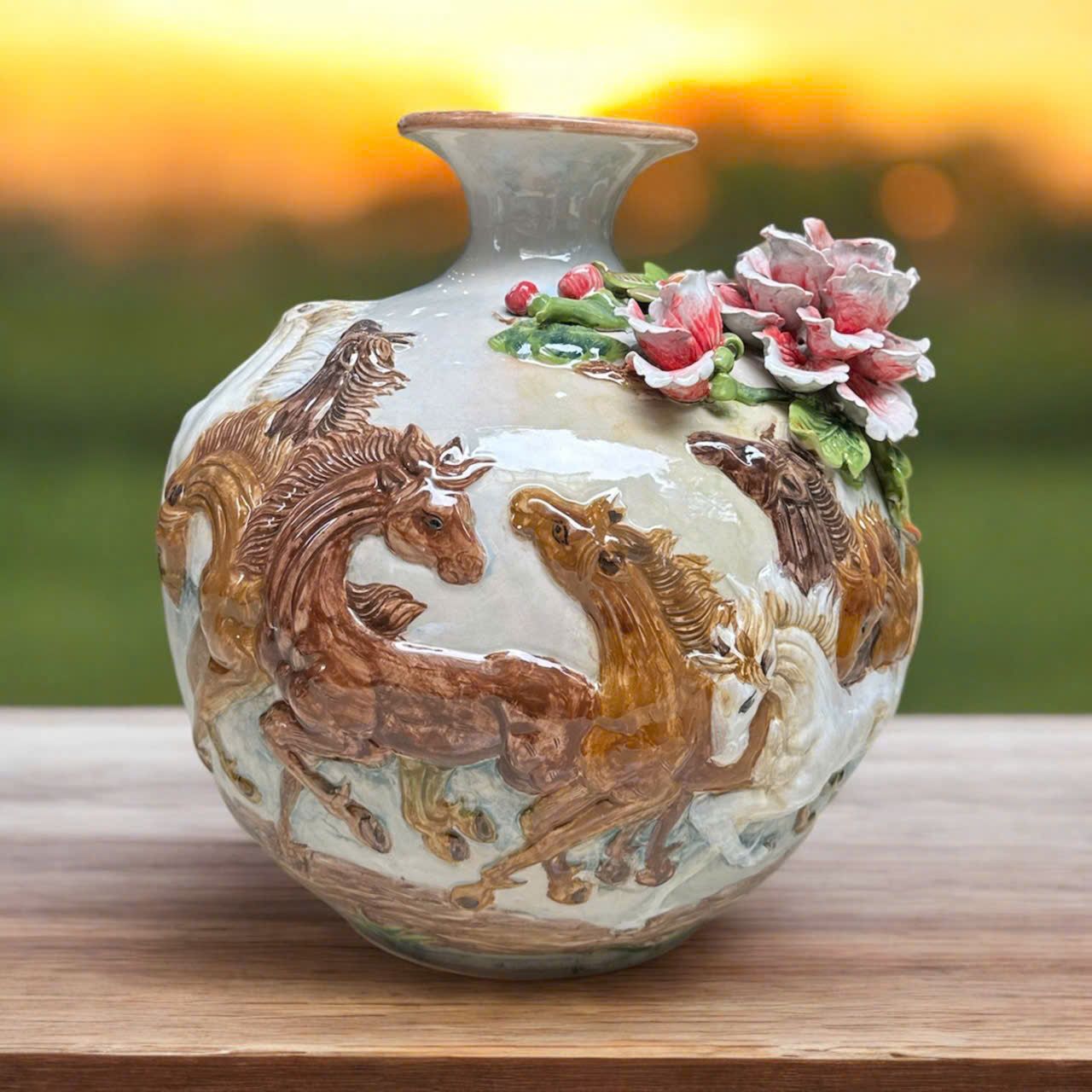 Bình Gốm Hút Lộc