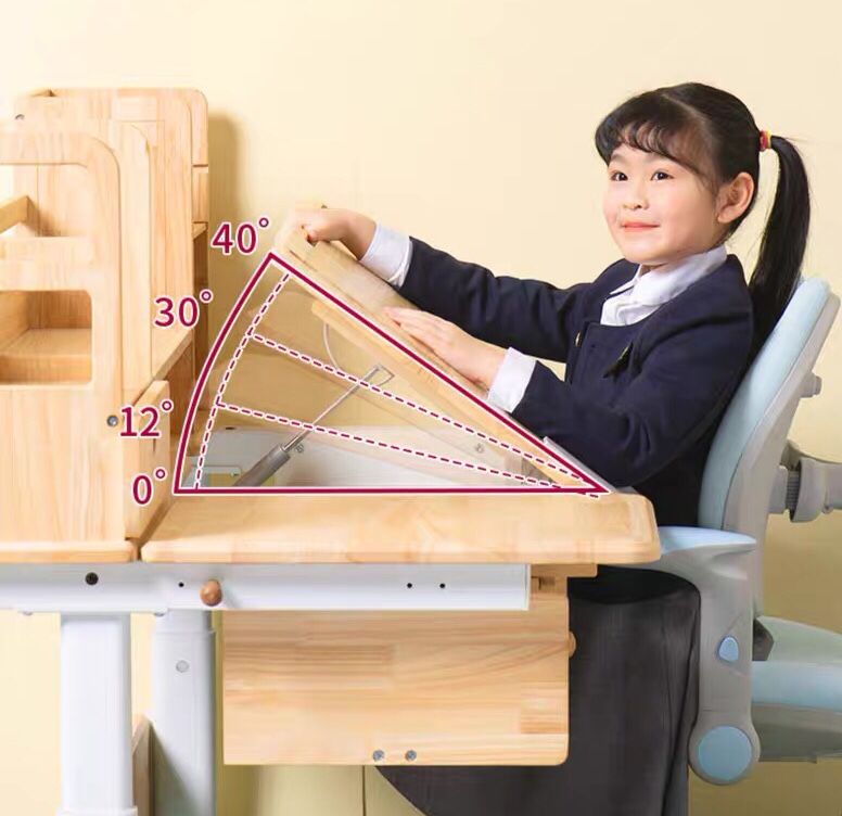 BÀN HỌC DÀNH CHO TRẺ NHỎ Chất liệu: gỗ cao su nhập khẩu, kim loại
