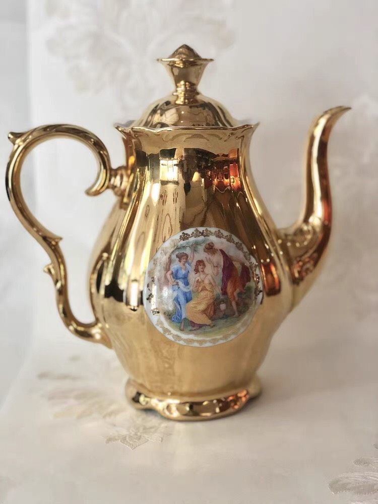 BỘ ẤM TRÀ CỔ TÂY ÂU CAO CẤP