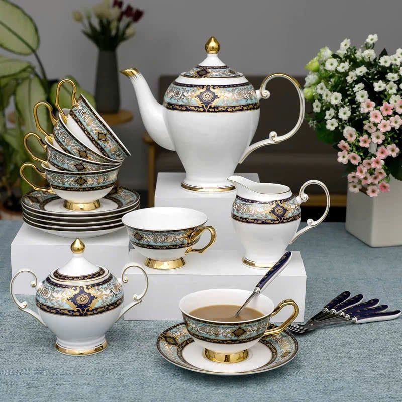 Bộ ấm chén kiểu dáng châu âu cao cấp