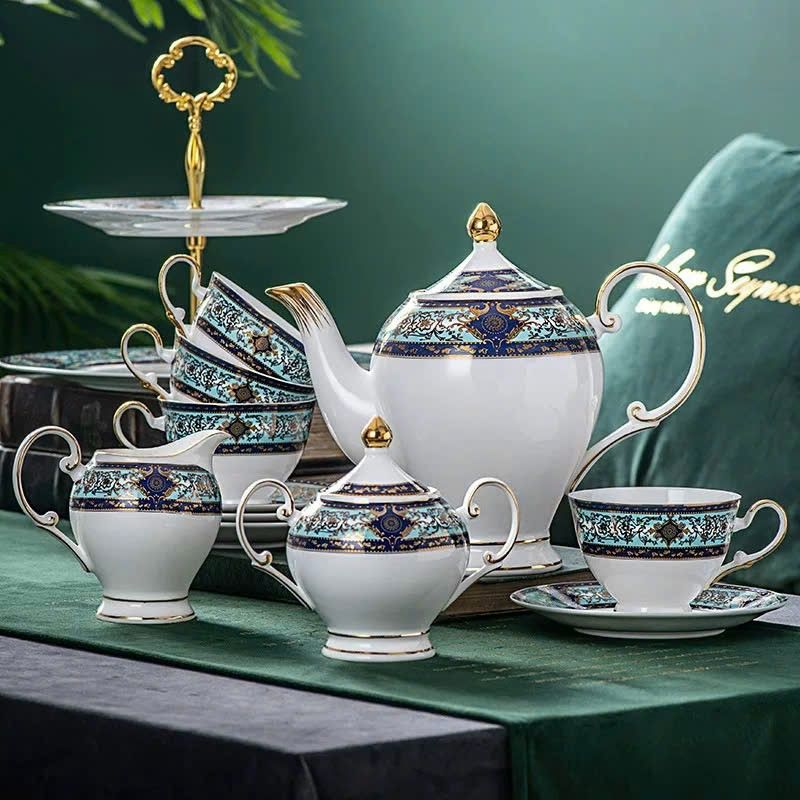 Bộ ấm chén kiểu dáng châu âu cao cấp