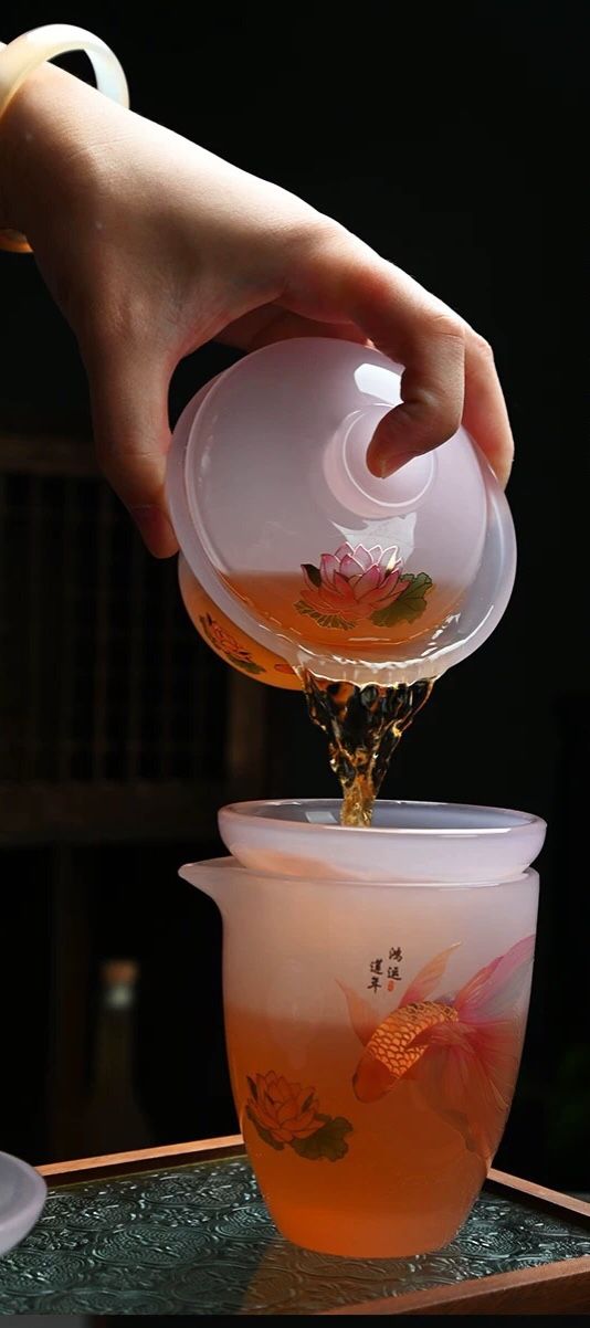 BỘ ẤM TRÀ TRÁNG MEN CAO CẤP Chất liệu: Lưu ly