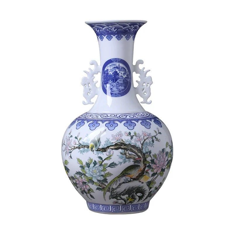 Bình hoa pastel may mắn Chất liệu gốm sứ
