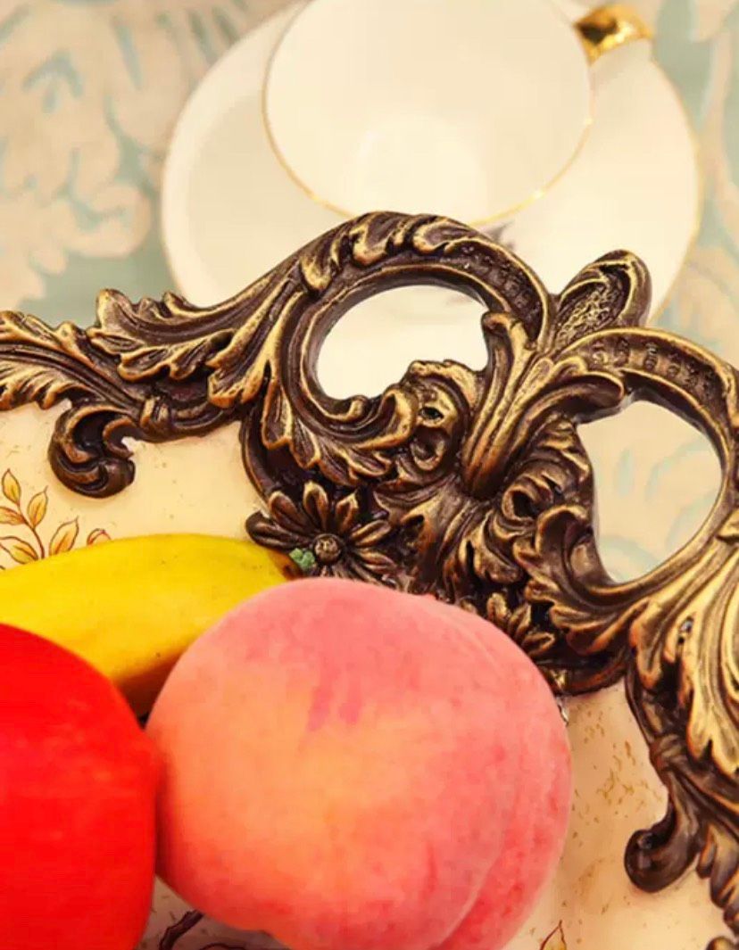 Đĩa Đựng Trái Cây Sang Trọng Phong Cách Retro