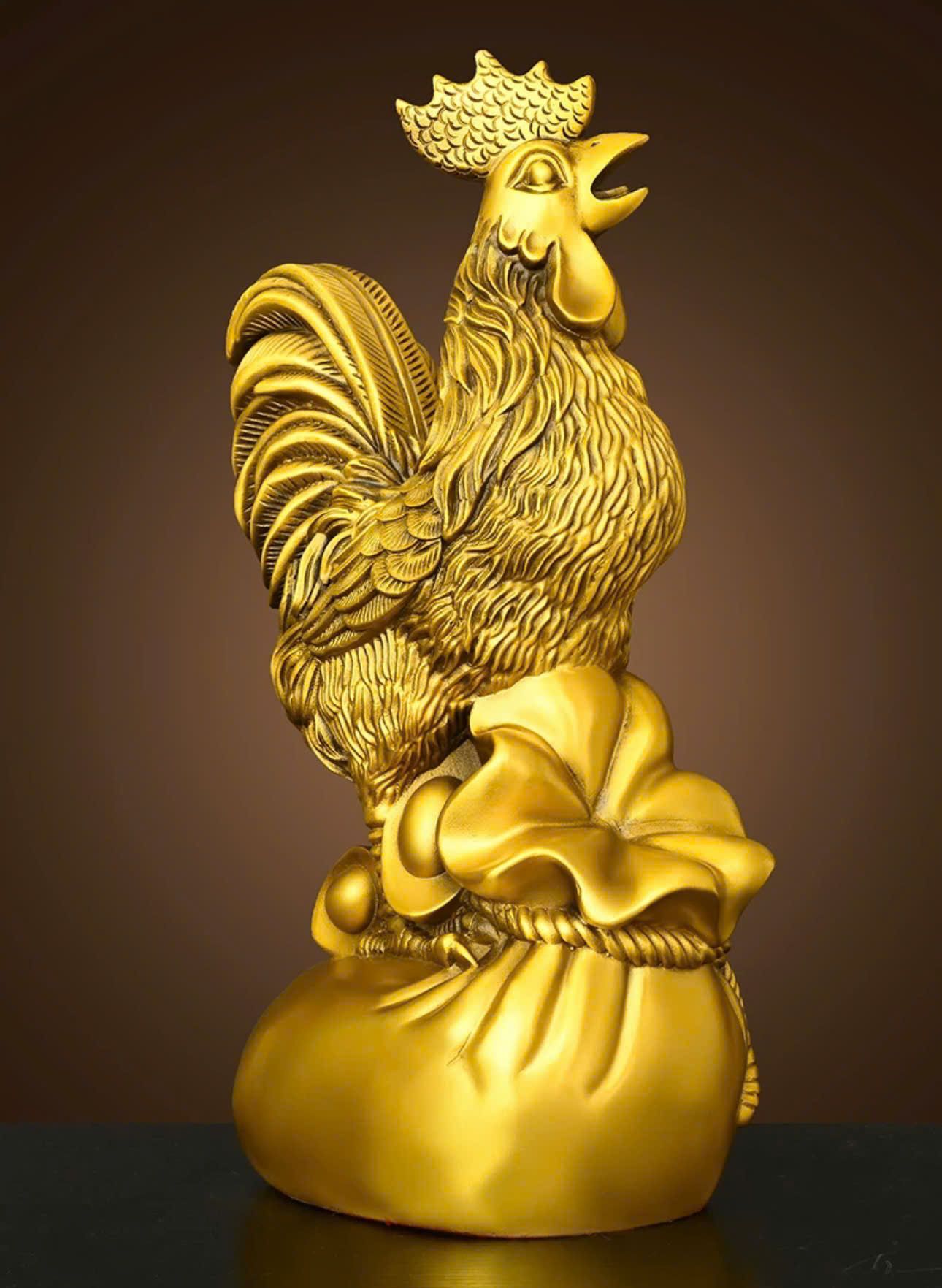 Tượng Gà Vàng Gáy