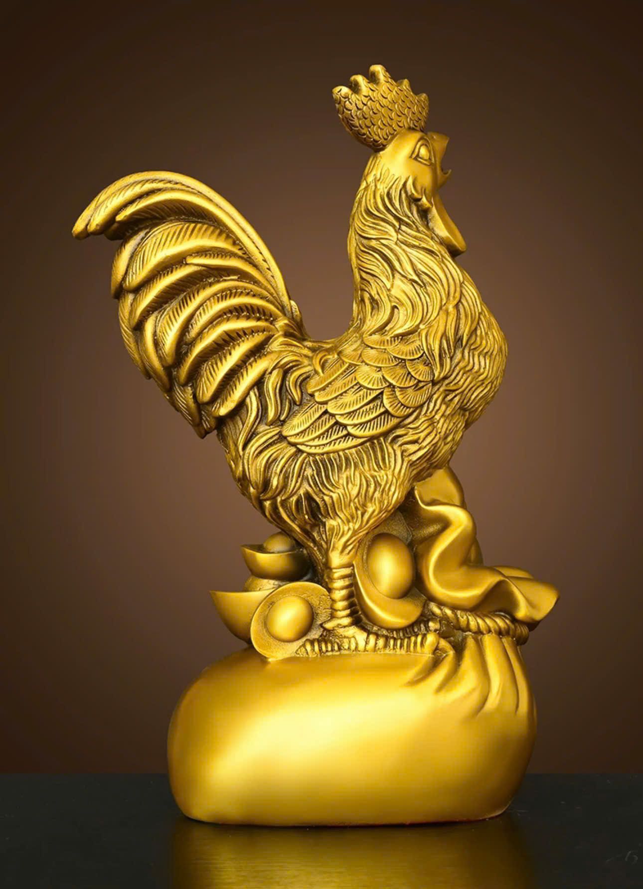 Tượng Gà Vàng Gáy