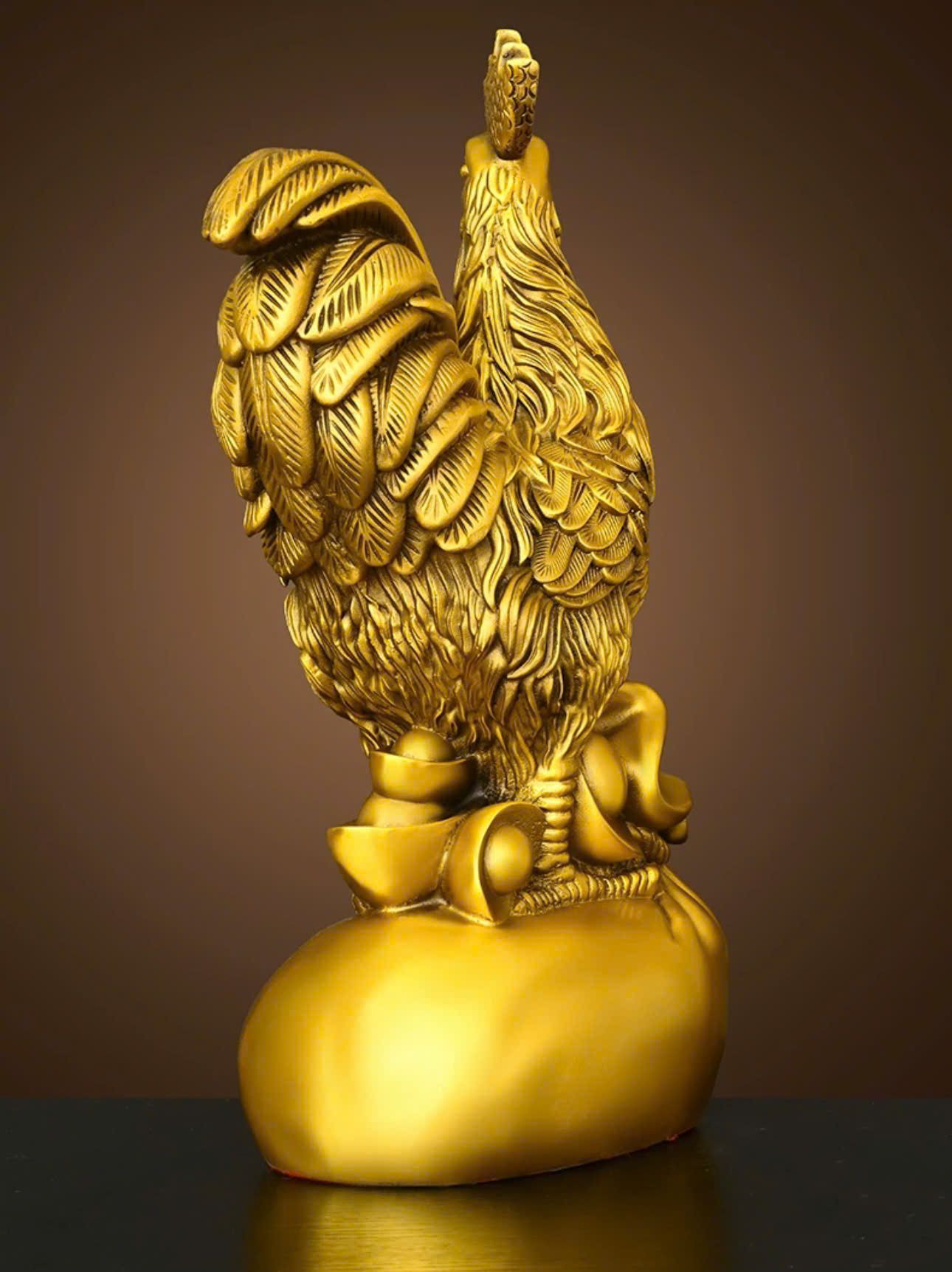 Tượng Gà Vàng Gáy