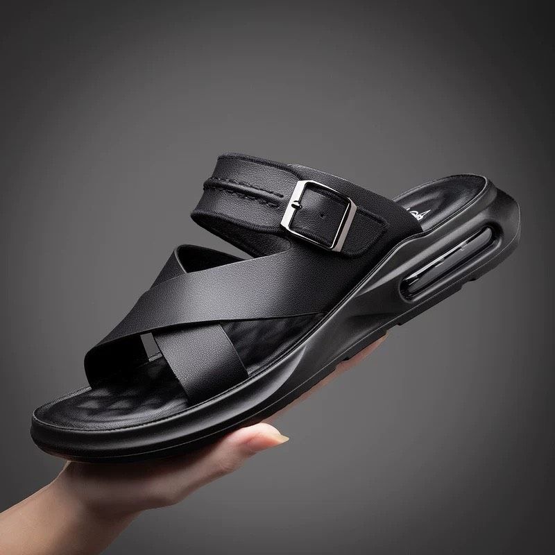 Sandal nam da thật thời trang cao cấp Chất liệu da bò