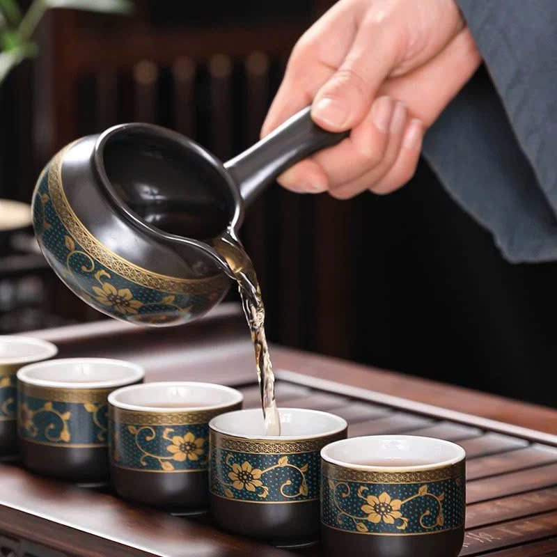 Bộ Pha Trà Lười Tự Động Tại Nhà Chất liệu sứ + bộ lọc thép không gỉ