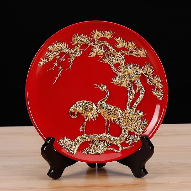 ĐĨA GỐM CHẠM KHẮC TRANG TRÍ CAO CẤP