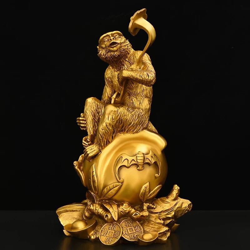 Khỉ Hoàng Đạo Như Ý Trang Trí