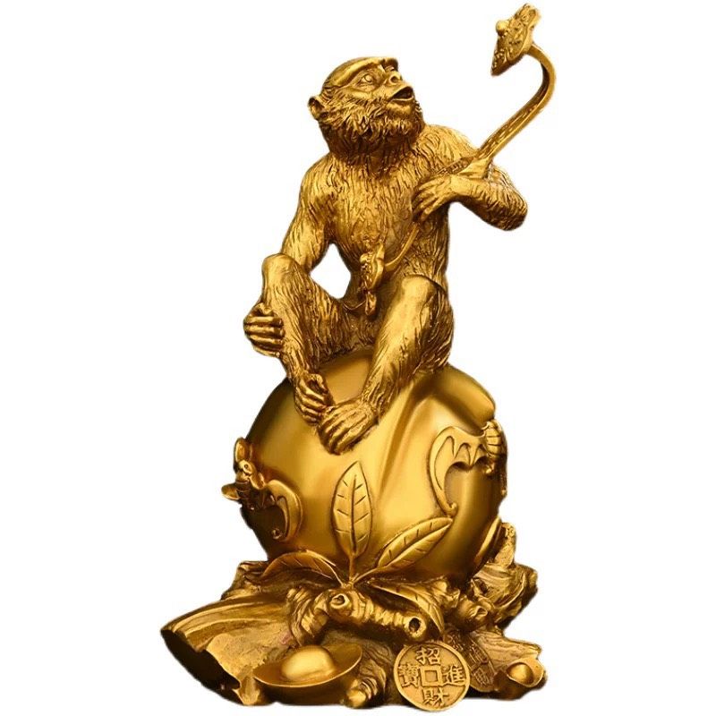 Khỉ Hoàng Đạo Như Ý Trang Trí