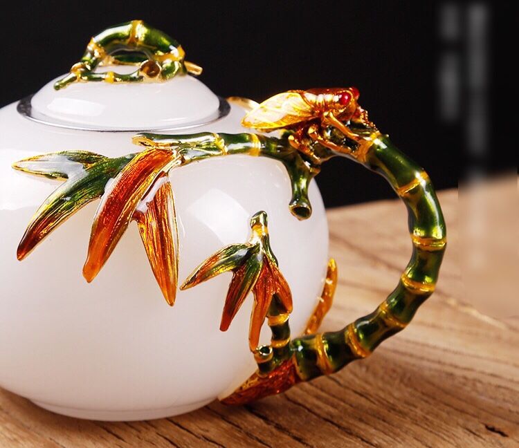BỘ ẤM TRÀ TRÁNG MEN NGỌC BÍCH