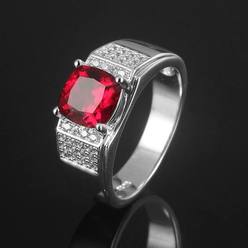 Nhẫn Đính Đá Ruby Sang Trọng - Biểu Tượng Của Sự Quý Phái Và Thanh Lịch