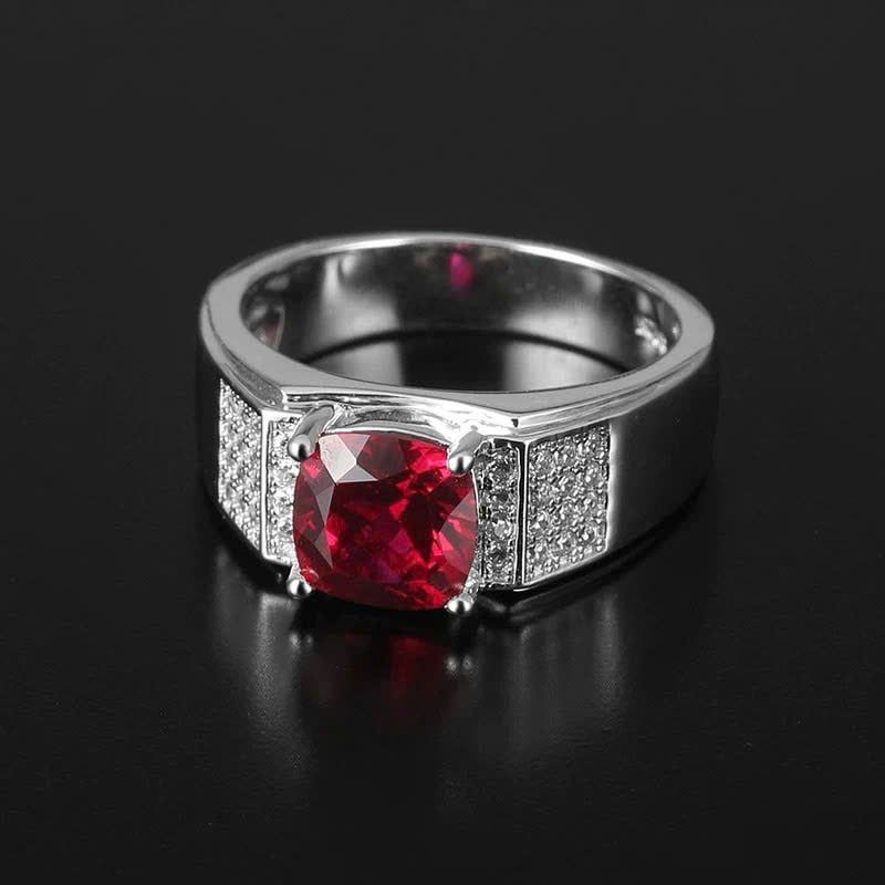 Nhẫn Đính Đá Ruby Sang Trọng - Biểu Tượng Của Sự Quý Phái Và Thanh Lịch