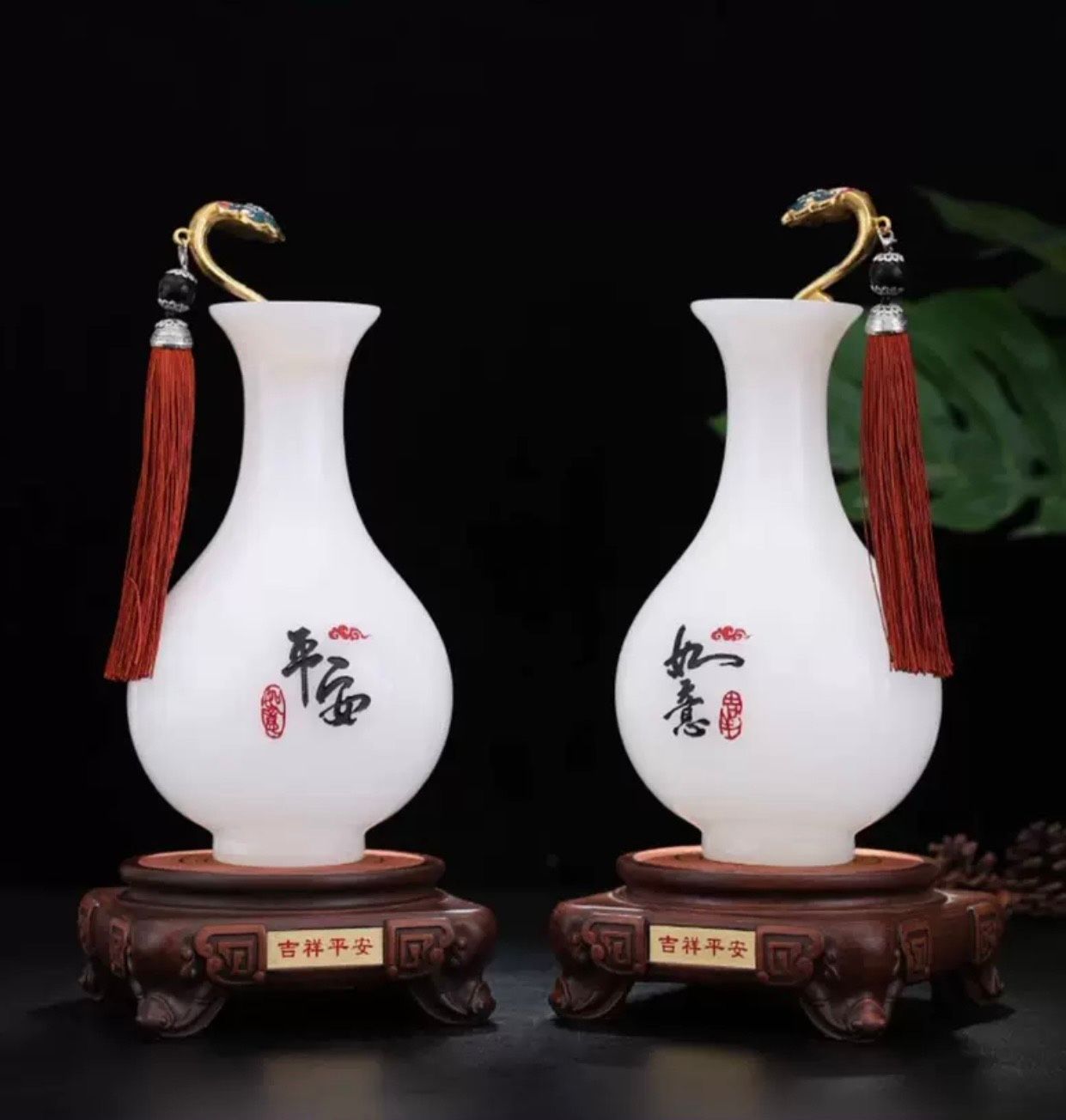 CẶP BÌNH NGỌC TRANG TRÍ MAY MẮN - TINH TẾ VÀ SANG TRỌNG