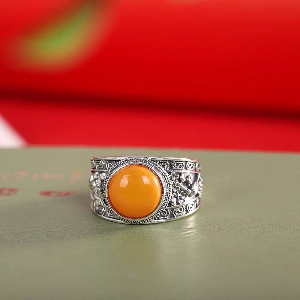 Nhẫn Sáp Ong Dát Bạc S925 Thời Trang Cao Cấp