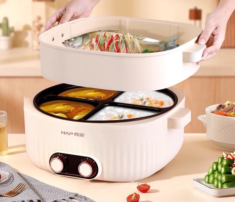 Nồi Điện 4 Ngăn Đa Năng Cao Cấp – Sự Lựa Chọn Hoàn Hảo Cho Mọi Bữa Tiệc