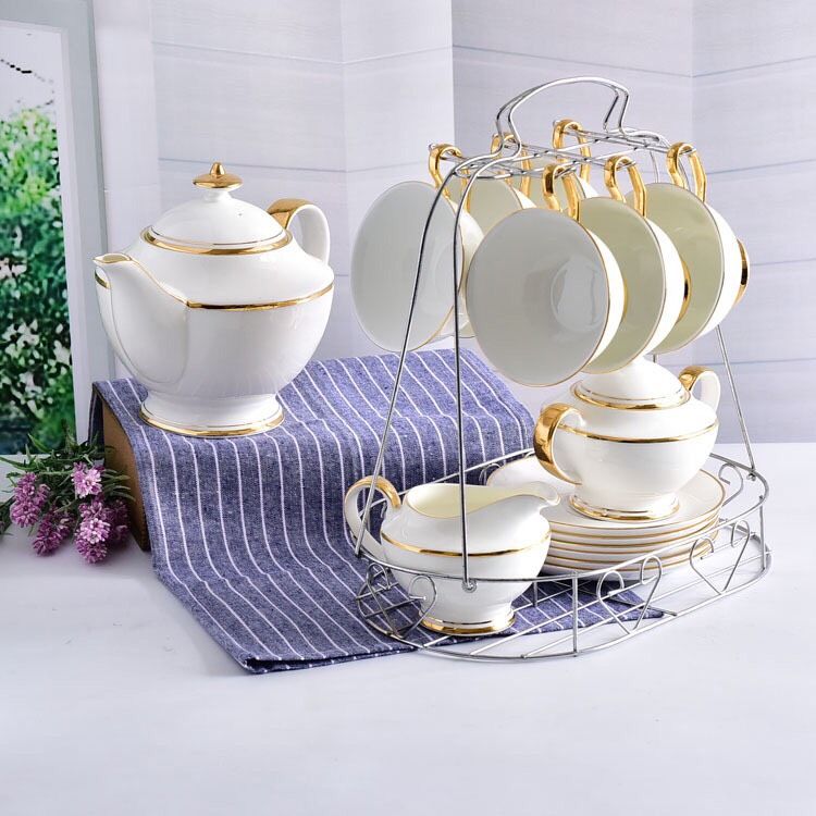 BỘ TÁCH CÀ PHÊ MẠ VÀNG KIỂU ANH CAO CẤP (1688) BK-CE-005700-VN-0035