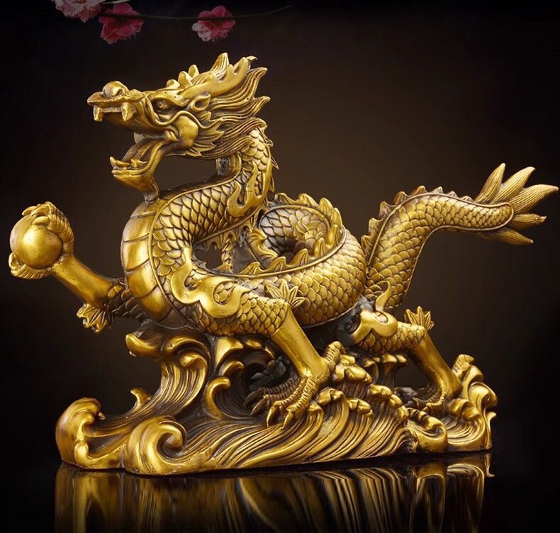 TƯỢNG RỒNG ĐỒNG PHONG THỦY TRANG TRÍ CAO CẤP BK-ME-001500-VN-0057
