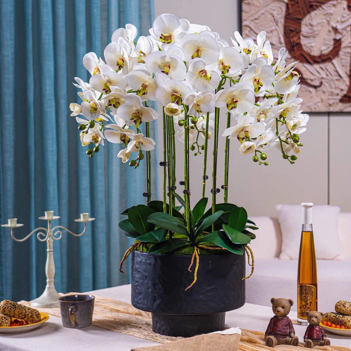 CHẬU HOA LAN TRANG TRÍ NHẸ NHÀNG BK-CE-007100-VN-0079
