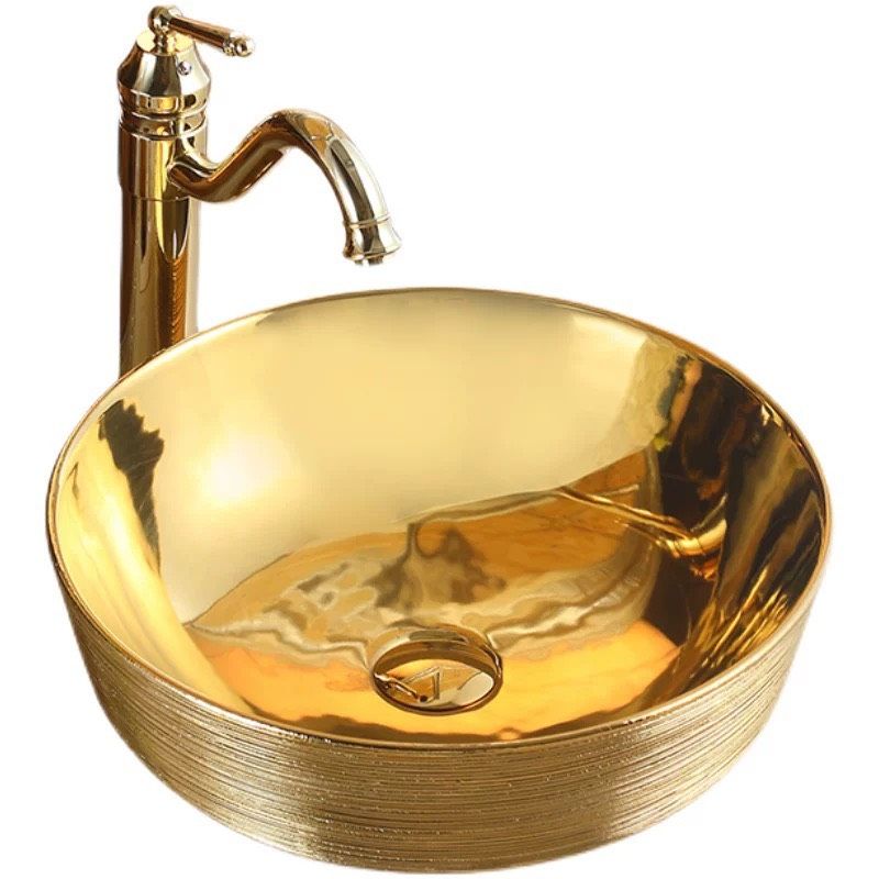 CHẬU RỬA MẶT VÀNG SANG TRỌNG BK-CE-007700-VN-0089