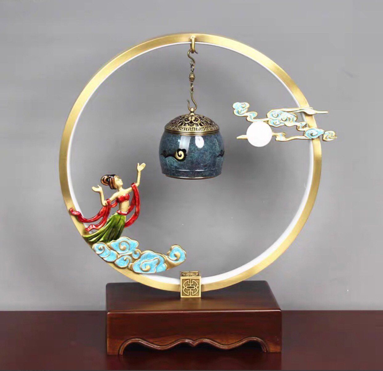 Lư Hương Đồng Treo Phát Nhạc Trang Trí Tiên Nữ BK-ME-011900-VN-0136